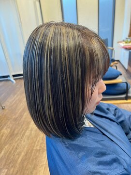 ヘアーレナータ 八王子(HAIR RENATA) 透明感♪髪質改善カラー小顔艶感ミディグレージュハイライト