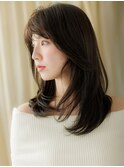 グレーベージュアッシュ美髪レイヤースタイルW戸田公園30代40代