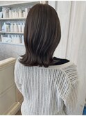 福山美容室carry イルミナカラーグレージュ透明感外ハネ20代30代