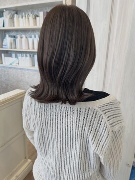 キャアリー(Caary) 福山美容室carry イルミナカラーグレージュ透明感外ハネ20代30代