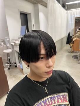 山野愛子美容室 銀座店 王道マッシュ/ラウンドマッシュ/黒髪/マッシュ