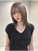 くびれヘア/アプリコットオレンジ/夏のヘアアレンジ/梅田