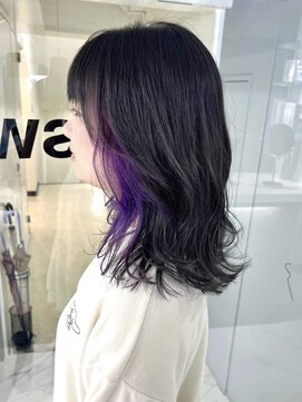 スウィープ(sweep) インナーカラー  パープル