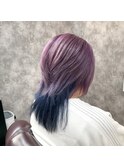 ツートンカラーデザインカラーレイヤーカット