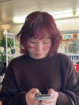 スプーピー(spooopy) [ブリーチなしカラー]ピンクレッドカラー