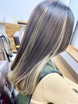 ランプ(Lamp) くびレイヤー グレーベージュ 白髪染め 白髪ぼかし 髪質改善