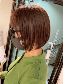 コワファーストナガサキシャンプーボーイ(COIFF1RST NAGASAKI SHAMPOO BOY) 今っぽくて可愛い10代20代ショートボブ/長崎