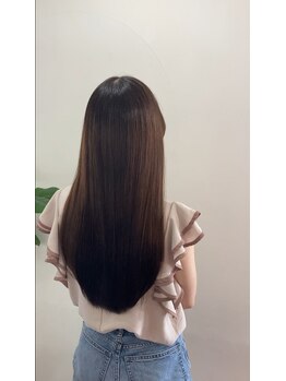ヘアーアンドメイクアップモパの写真/憧れのナチュラルストレートへ♪艶と手触りで理想の髪に導きます！