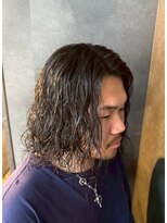 ノーヴァ バイ ボナ 前橋店(nova by bona) メンズパーマで魅せる色気漂う無造作ウェーブ
