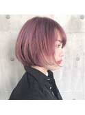 ＊ピンクカラー×ショートボブ＊
