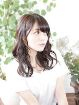 ニコ(Nico)&nbsp;大人可愛い暗髪セミディイルミナカラー