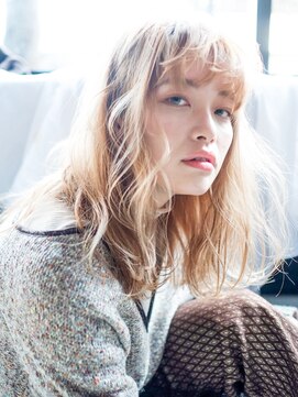 アルバム 銀座(ALBUM GINZA) シフォンベージュ_エアリーミディホワイトアッシュ_58254