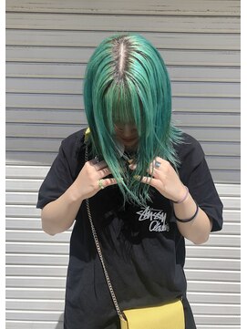 オンヌ(onnu) トリプルカラーのターコイズグリーン