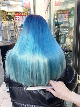 ワンズミラー 原宿(ONE'S MIRROR) シアンカラー、水色カラー