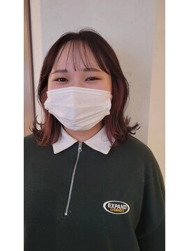 ベルコフレ 玉造店(Belle Coffret) 【BelleCoffret】インナーカラーイヤリングカラーピンクベージュ