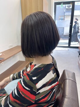 ランプ(Lamp) 【白髪染め可】ボブショート ビフォアー＆アフター/白髪ぼかし