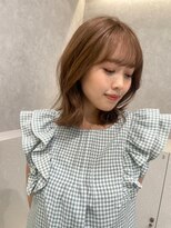 アッシュ 笹塚店(Ash)&nbsp;グレーベージュ/斜めバング/フレンチガーリー/ネイビー[笹塚]