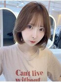 レイヤーカット/韓国/レイヤーカット/ボブ/顔周り/前髪/横浜