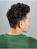オールバックパーマ