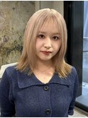 シルキーベージュミルクティーベージュラベンダーベージュ顔周り