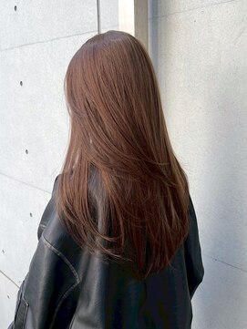 ネウィ ハウオリ 札幌駅前(newi hau'oli) アッシュブラウンカラー＆大人レイヤーカット/札幌駅