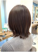 鎖骨ボブ外はね