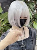 ホワイトカラー ホワイトヘア ホワイト ケアブリーチ