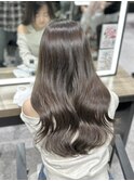 【安藤】ブリーチなしダブルカラー×ラテグレージュ
