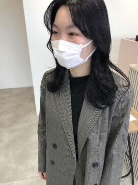 ソピ バイ インビテーション(sopi by invitation) ブルーブラック / 地毛風カラー /レイヤーカット / a