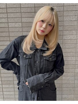 ココアベージュ/黒髪/クラゲヘアー/オリーブグレー/門前仲町