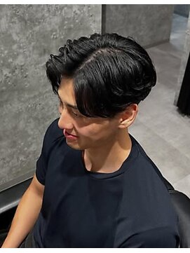 センターパート/メンズカット