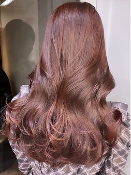 ロンドイディールバンダイ 新潟万代(Lond ideal) ロング×ピンクベージュ