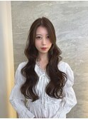 暗めカラー/韓国風巻き/レイヤーカット/髪質改善/縮毛矯正/池袋