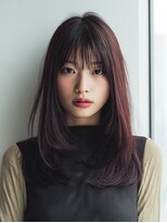 ダル 渋谷/表参道(DAL.)&nbsp;ボルドーカラー/艶カラー/レイヤーカット/顔周りレイヤー