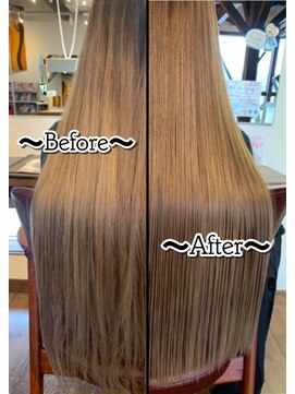 ピースリーヘア バイ カーサ(peathree.hair by CASA) 高濃度水素トリートメント×ハイトーンロング