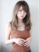 リブ(Live)&nbsp;HOGO水ハイ透明感カラー☆セピアグレージュ＆パーマ１(久米川)