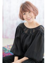 ヘアアンドビューティー ミック(Hair & Beauty miq)&nbsp;ラブガーリーなラベンダーピンク★Aラインふわふわボブa