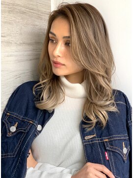 トルネード(TORNADO) フォギーグレージュハイライトバレイヤージュ