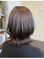 ヘアーメイク アチャ(hair make accha)&nbsp;切りっぱなしボブ×外ハネ仕上げ　20代30代40代