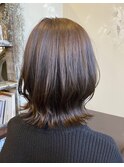 切りっぱなしボブ×外ハネ仕上げ 20代30代40代