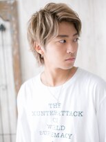 モッズヘアメン 札幌月寒店(mod's hair men) ≪mod's men≫ワイルドアップバングのプラチナカラーネオウルフe