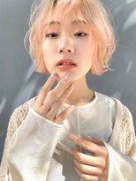 サンド 表参道(sand)&nbsp;ショートボブパーマ20代30代40代イヤリングカラー大人可愛い