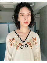 オン(ON)&nbsp;【ON】アンニュイパーマ　× ダークアッシュ