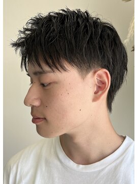 ネクストフォーヘアー(NEXT for hair) アップバング ショート 刈り上げ ツーブロック 束感
