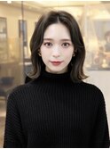 大人気の韓国ミディアム(美髪)