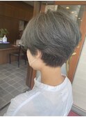 コンパクトショート×グレージュアッシュ