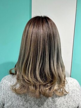 マティーナ ヘアー 池袋(Matina hair) 【バレイヤージュ×グレージュカラー】20代30代40代50代