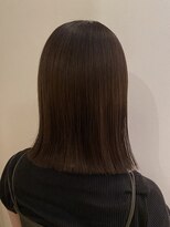 パルファン ヘアアンドスパ(PARFUM HAIR&SPA)&nbsp;parfum手島　ぷつんとボブ＋暗くても髪が柔らかく見えるブラウン