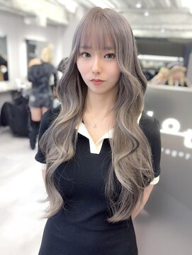 ロテ 名古屋 名駅店(Lote.) ホワイトグレージュ/デジタルパーマ/チェリーブラウン/名古屋