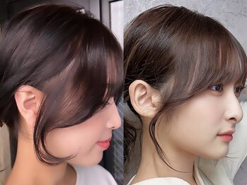 フォワ(foi.)の写真/【渋谷駅徒歩5分】一人ひとりの骨格に合わせて、小顔に見せる可愛い顔周りレイヤーが大人気☆